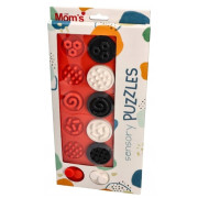 Puzzle senzorická kolečka XL, kontrastní