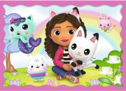 Puzzle 4v1 Gabbyina dobrodružství/Gabby´s Dollhouse, 35+48+54+70 dílků