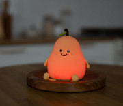 LED silikonová noční lampička Rgb - hruška Mary's 