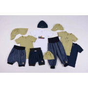 Kalhoty rostoucí denim vzor Little Angel