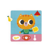 Magnetická hra Denní aktivity a přiřazování Kočka Janod