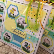 Dětská dřevěná razítka Aladine Stampo Bambino, 8 ks - Farma