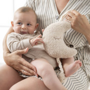 Hračka hudební Teddy měsíček Nattou 25 cm, 0 m+