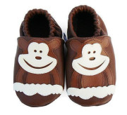 Kožené capáčky 0-6 m (18-19) 11 cm Afelo