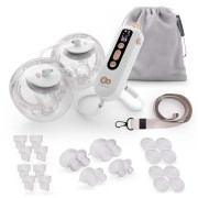 Odsávačka mateřského mléka Double Hands-free Gentle Flow Kinderkraft