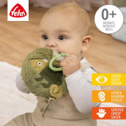 Plyšová knížka chameleon, Crazy Baby Fehn