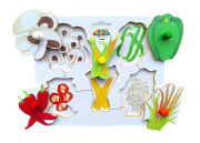 Dřevěné deskové puzzle 6 dílů Loupeme a krájíme plodiny 4