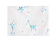 Letní bio spací pytel s nožičkami žirafky aqua Kaarsgaren