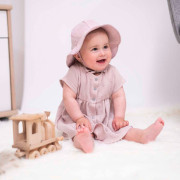 Mušelínové šaty Barunka Powder pink Esito