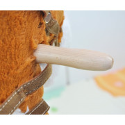 Houpací koník s melodií Milly Mally Jurášek světle hnědý