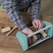 Playful Wood dřevěný box s nářadím 26 ks