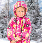 Overal dětský zimní nepromokavý, Pidilidi růžový 