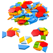 Dřevěná barevná mozaika Bigjigs Toys 