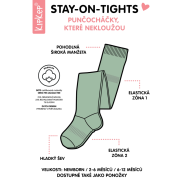 Dětské punčocháče Stay-on-Tights Off White