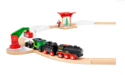 Vánoční vlaková sada s parní lokomotivou Brio