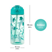Tritanová láhev na pití s brčkem 500 ml Baagl