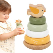 Dřevěné kroužky ptáček