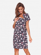 Kojící noční košile Graphite/spící zvířátka