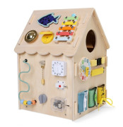 Activity Board Domeček Montessori Baby Mix přírodní