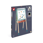 Oboustranná dřevěná magnetická tabule polohovatelná mentolová Janod