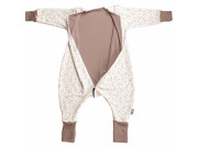 Merino spací pytel s rukávy vel. 90 cm bio králíci béžové nohavice