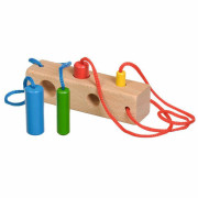 Dřevěná hračka - barevné kolíky Lucy & Leo