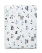 Mušelínové prostěradlo Design s gumou 60 x 120 cm BabyMatex