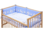 Dětská postýlka s kompletní výbavou Toro Scarlett 120 x 60 cm - modrá