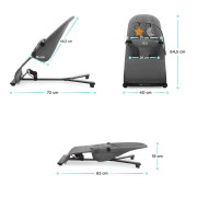 Minimalistické houpací lehátko s hračkami pro miminko Kinderkraft