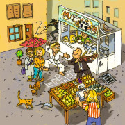 Mini hra pro děti Čarodějnický duel ABC Haba