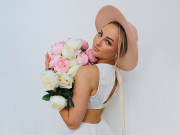 Dámský letní klobouk/slamák k dozdobení