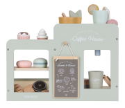 Kávovar dřevěný velký s příslušenstvím Coffee House Little Dutch