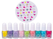 Unicorn sada laků na nehty 2,1ml 9 ks a nálepek na nehty 