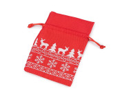 Vánoční dárkový pytlík 10x15 cm