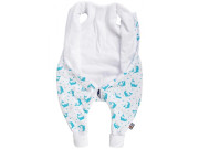 Letní bio spací pytel s nohavicemi delfínci aqua Kaarsgaren