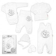 Soupravička do porodnice 6D Medvídek na měsíčku Baby Nellys