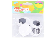 Oči pohyblivé samolepící 4 cm - 8 ks