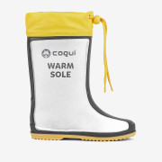 Dětské zateplené holínky Rainy antracit/žlutá Coqui