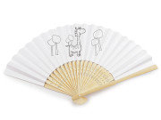 Dětský vějíř k domalování