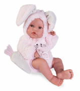 Realistická panenka miminko s celovinylovým tělem 42 cm Erika 50419 Antonio Juan