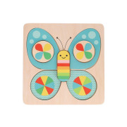 Dřevěné puzzle motýl Petit Collage