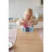 Barevné domečky - dřevěná stavebnice 30 dílů Cubika