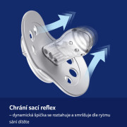 Dudlík svítící silikonový dynamický 2 ks Teddy Love 6 - 18 m Lovi