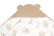 Beránková zavinovačka s kapucí bavlna/beránek Teddy