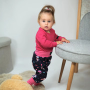 Rostoucí body žebrované Hot pink - růžová Esito