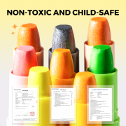 Jemné voskovky Smývatelné Glitter 12 ks