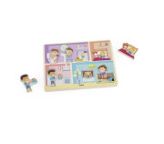 Dřevěná vkládačka zvuková činnosti