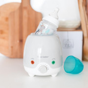 Elektrický ohřívač lahví Canpol babies + zdarma láhev Párty 240 ml modrá