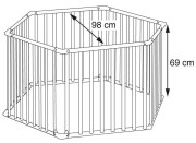 Dětská dřevěná ohrádka Scarlett Fany - přírodní 2. JAKOST