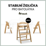 Dřevěná židle Arketa dub masiv Hauck